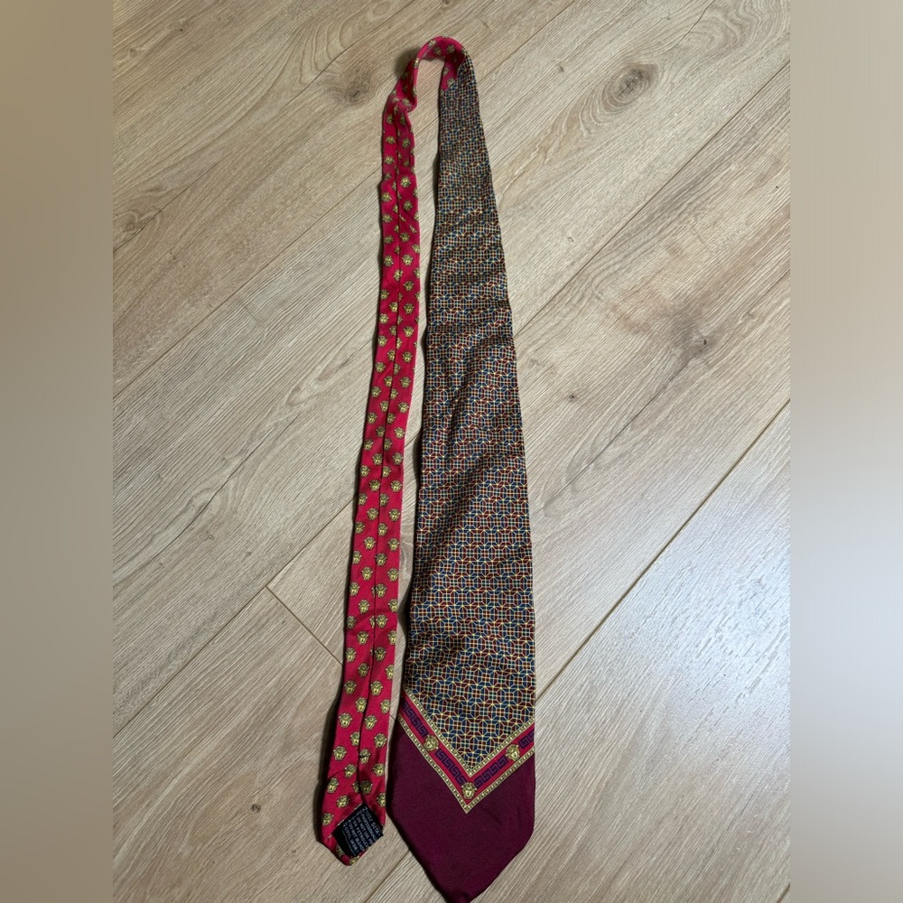 Gianni VERSACE Red Vintage Men Tie